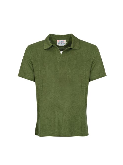 Polo Jeremy in misto cotone e lyocell Military Mc2 Saint Barth | JER000101148L